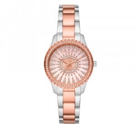 Michael Kors MK6894 Layton Three-Hand Two-Tone Stainless Steel Watch - Picture 1 of 4